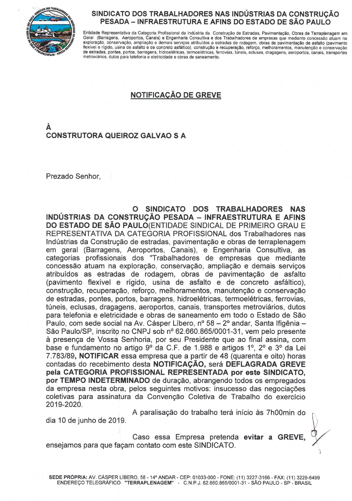 NOTIFICACAO QUEIROZ GALVAO GREVE page 0001